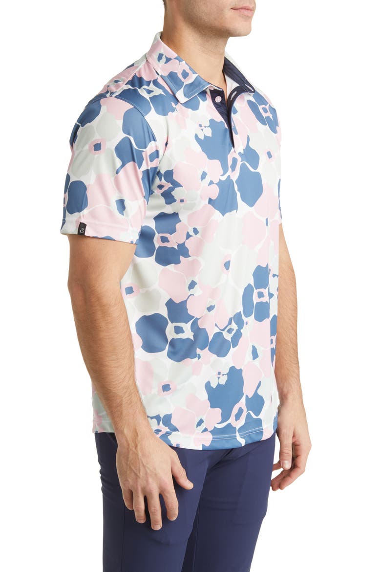 Ace Golf Polo, Alternate, color, FLAMINGO-MINT-BLUE