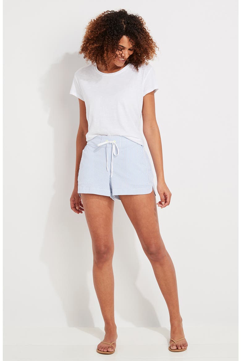 Harbor Seersucker Shorts, Alternate, color, BREAKER BLUE/ WHITE