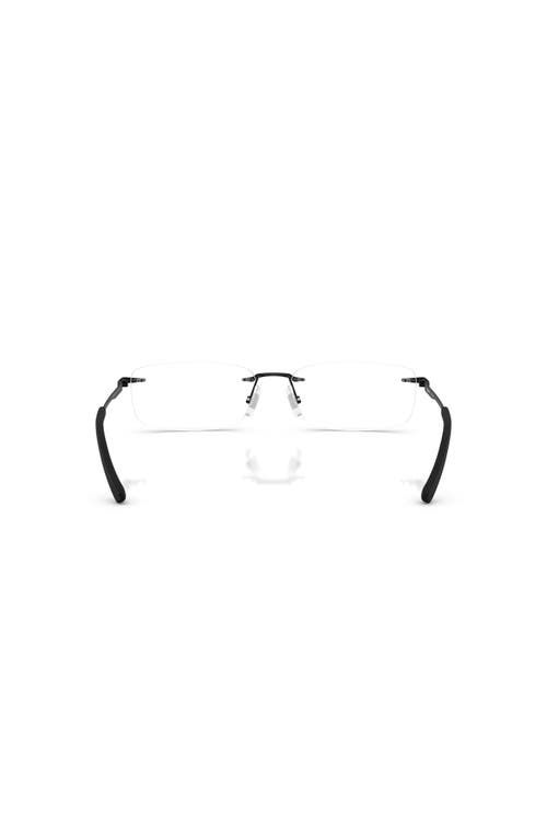 Arnette 58mm Rectangle Optical Glasses In Black
