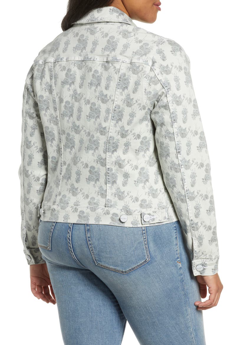 Floral Denim Trucker Jacket, Alternate, color, FLORAL ROSES