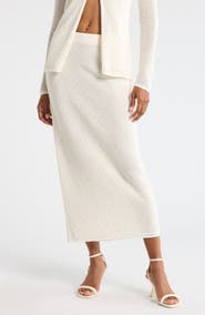 A.L.C. Rina Embellished Midi Sweater Skirt