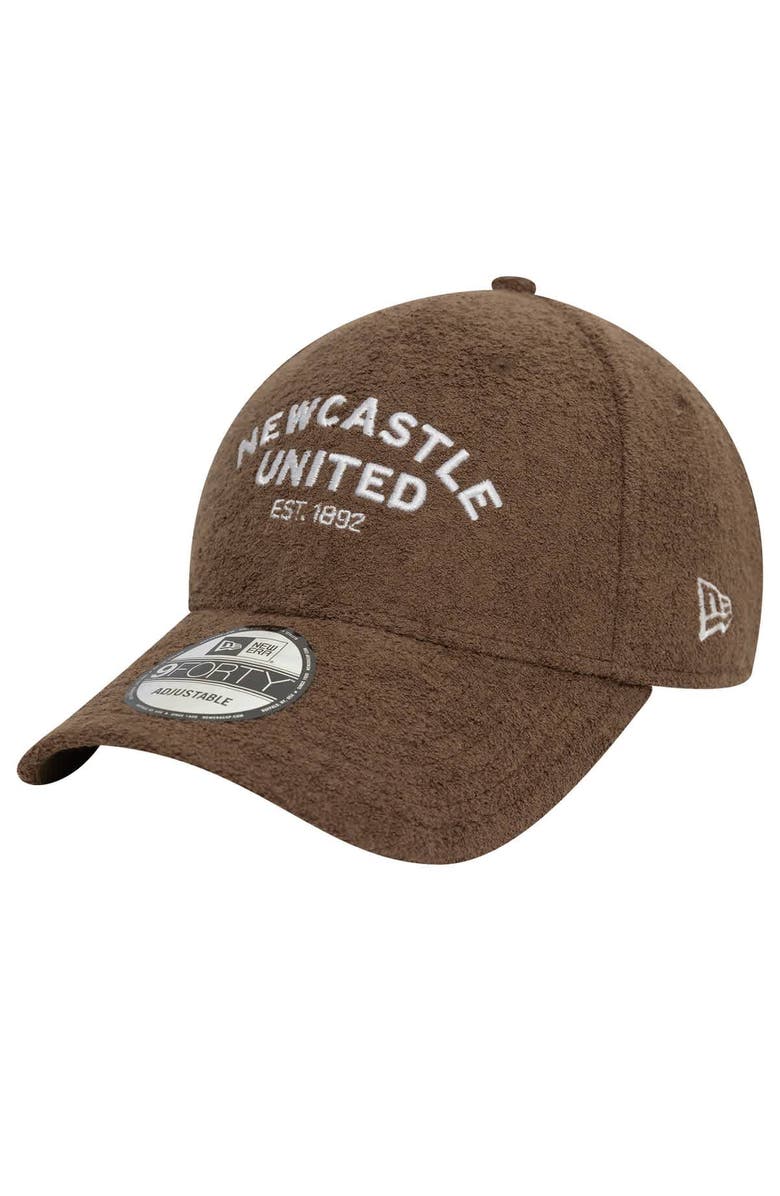 New Era Men's New Era Brown Newcastle United Terry Cloth Adjustable 9FORTY Hat, Main, color, 