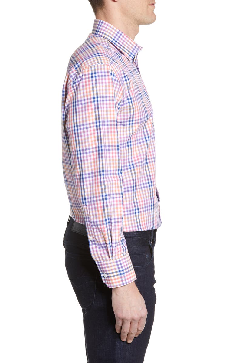 English Laundry Trim Fit Check Dress Shirt, Alternate, color, 
