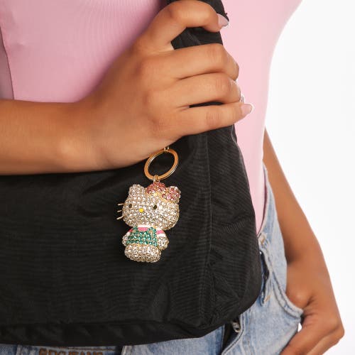 Jacmel Pave Hello Kitty 3d Bling Keychain In Gold