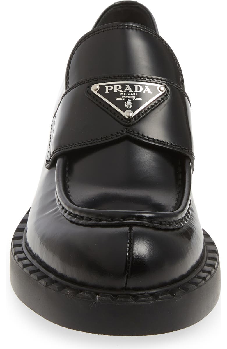 Prada Triangle Logo Loafer, Alternate, color,