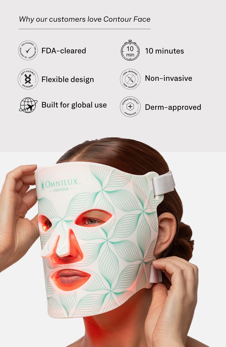 OMNILUX Contour Face LED Mask, Alternate, color,