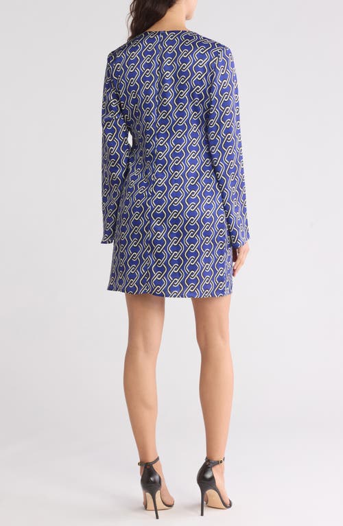 Area Stars Women's Trina Long Sleeve A-line Mini Dress In Blue