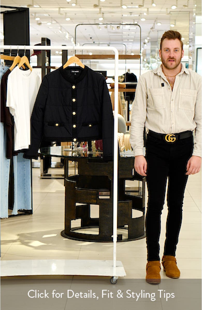 Coppelia Tweed Trim Puffer Jacket, sales video thumbnail