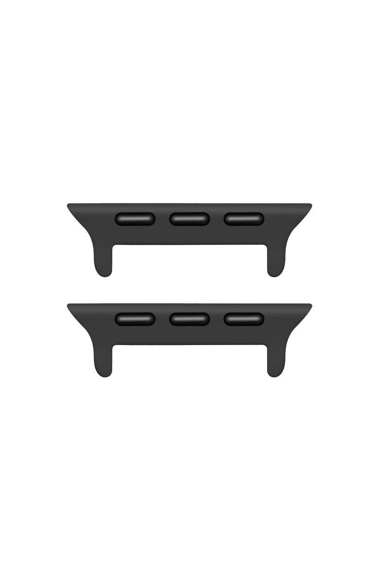 Posh Tech Silicone Band for Apple Watch, Alternate, color, Black