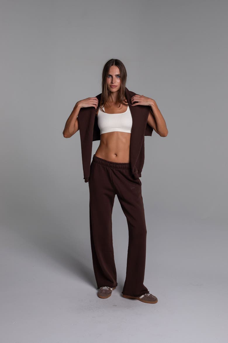 All Day Straight Leg Sweats, Alternate, color, Coffee