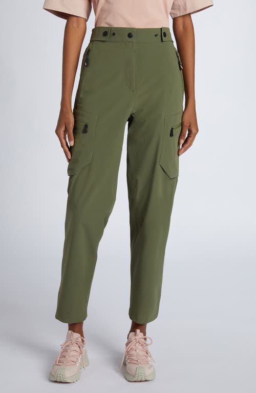 Shop Moncler Grenoble Day-namic Stretch Nylon Cargo Pants In Russian Olive