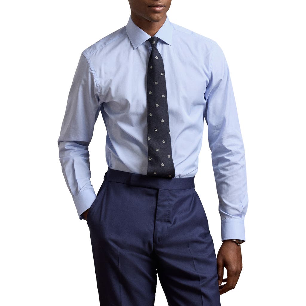 Ralph Lauren Purple Label Aston Light Blue Cotton Button-Up Shirt  product