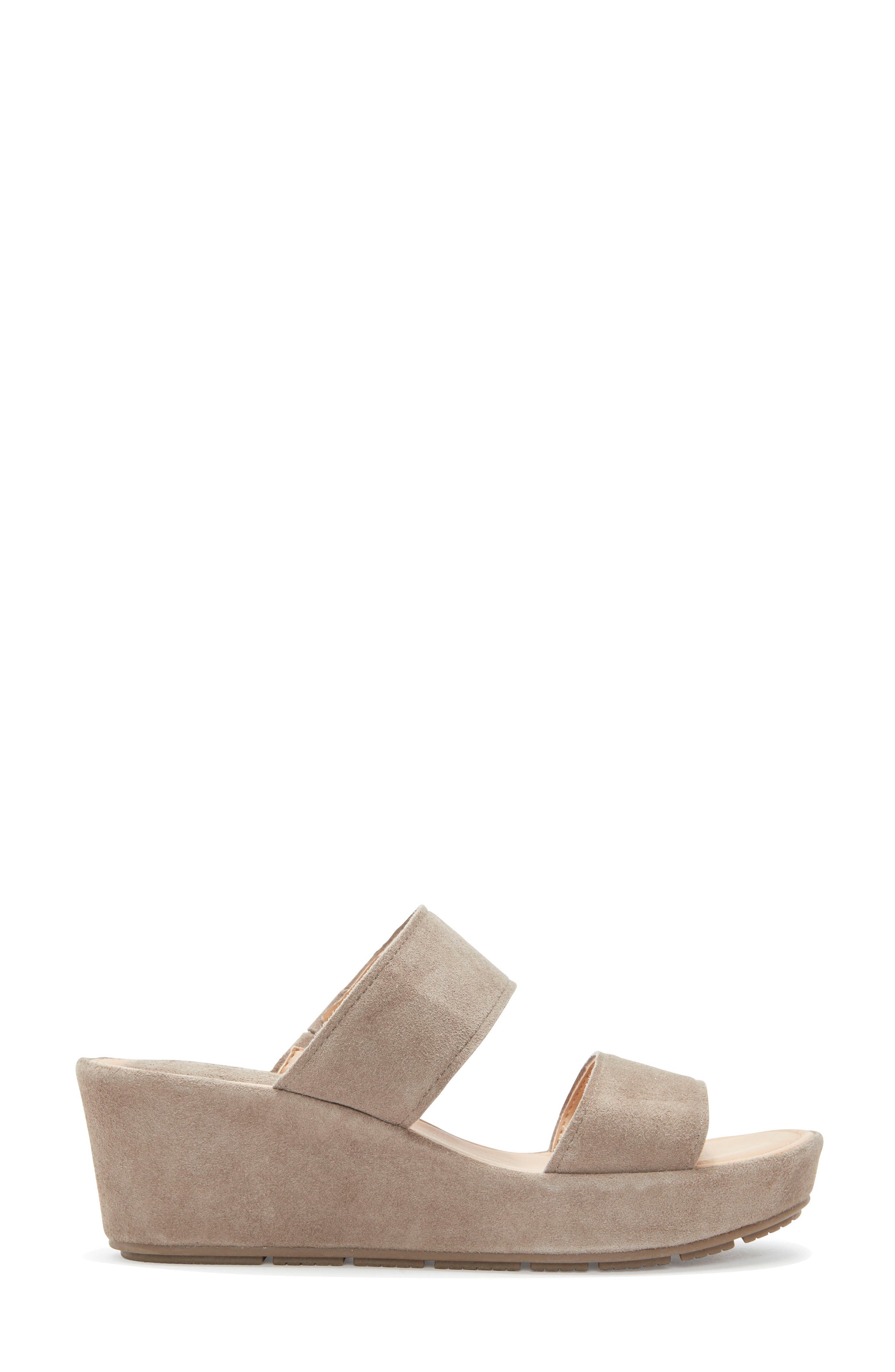 Albany Wedge Sandal, Alternate, color, ALPACA SUEDE