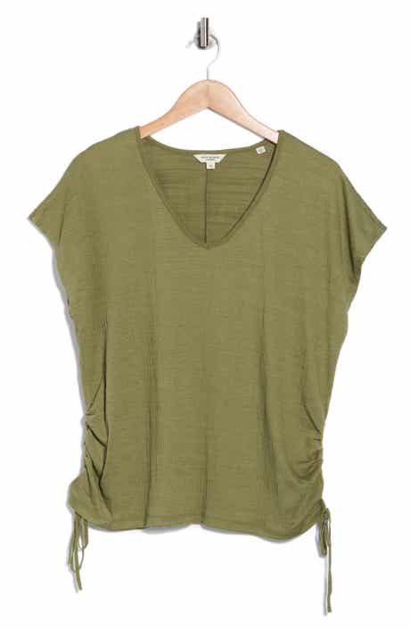 MAX STUDIO V-Neck Side Cinched Top