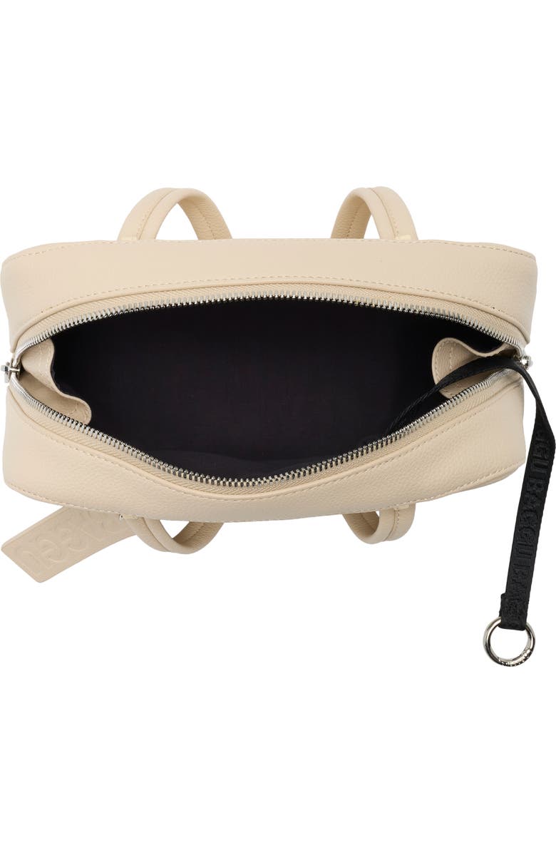 Baggu Small Recycled Leather Bowler Shoulder Bag, Alternate, color, Stone