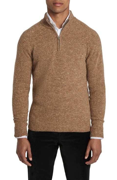 Canora Lambswool Blend Half Zip Pullover