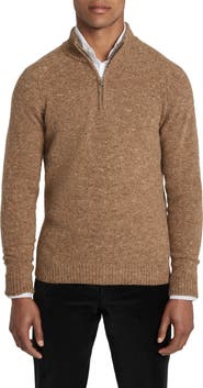 Jack Victor Canora Lambswool Blend Half Zip Pullover