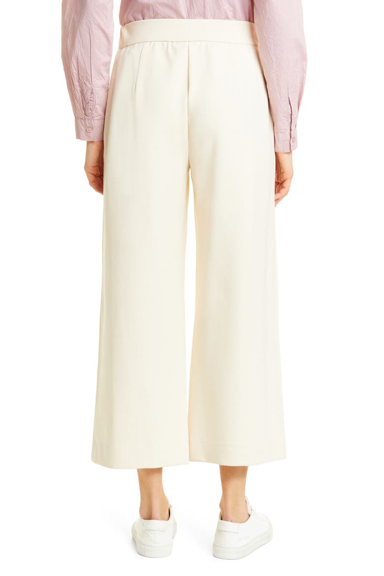 Piana Pintuck Pleat Pull-On Pants, Alternate, color, WHITECAP