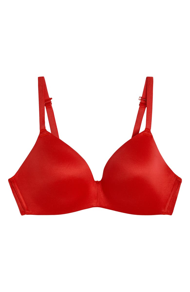b.tempt'd by Wacoal Future Foundation Wireless T-Shirt Bra, Alternate, color, Chili Pepper Red