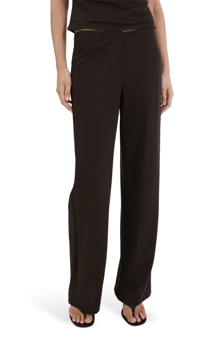 Straight Leg Pants, Main, color, BROWN
