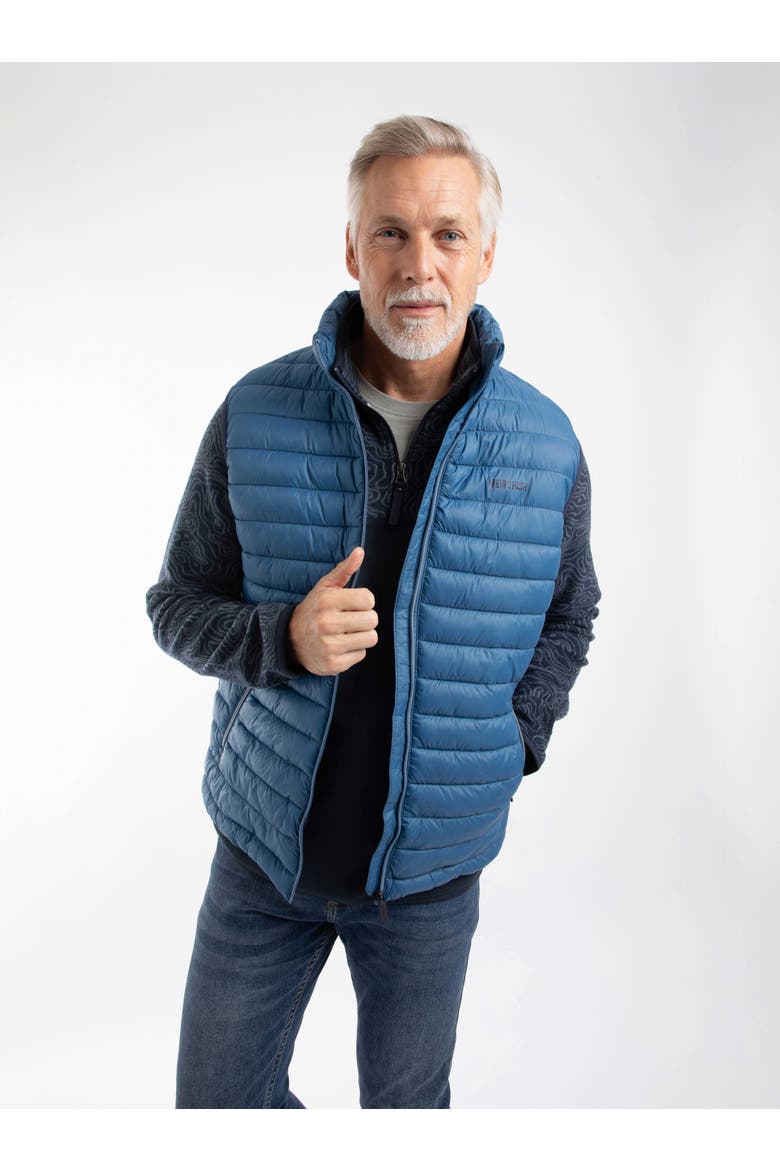 Langtree Showerproof Padded Gilet, Main, color, Washed Blue