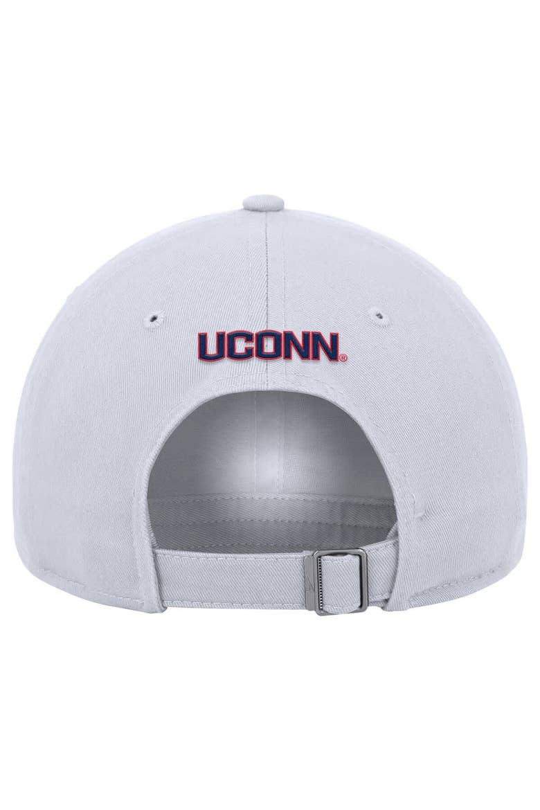 Men's Nike White UConn Huskies 11-Time NCAA Champions Club Adjustable Hat, Alternate, color, White