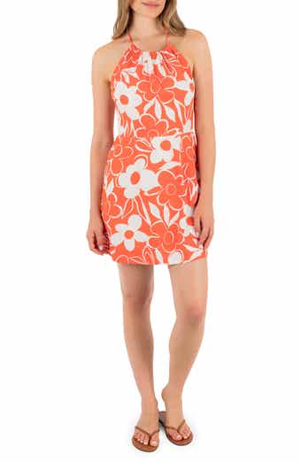 Daisy Floral Halter Minidress