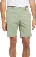 Berle Charleston Khaki Flat Front Stretch Poplin Shorts