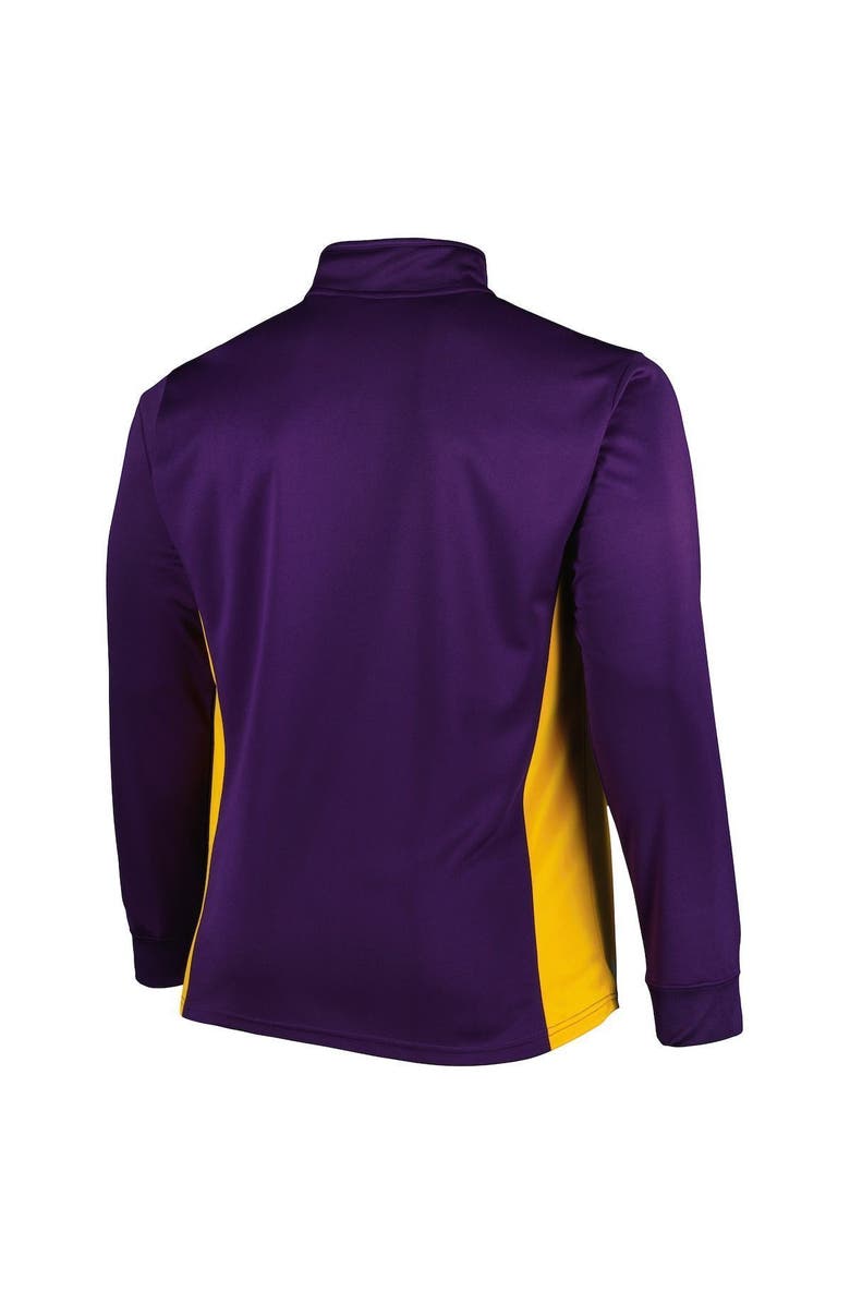 PROFILE Men's Purple Minnesota Vikings Big & Tall Quarter-Zip Top, Alternate, color, 