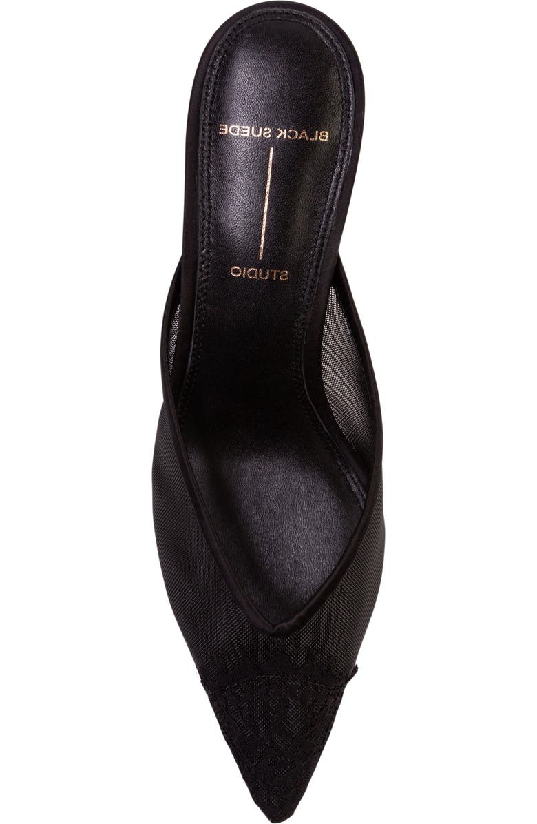 BLACK SUEDE STUDIO Cara 50 Mesh Mule, Alternate, color, Black Mesh