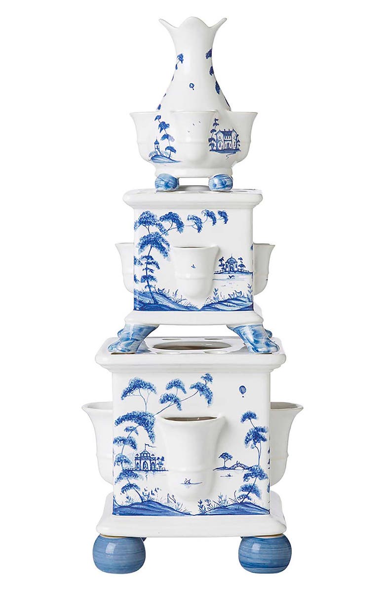 Juliska Country Estate 11" Tulipiere Tower, Main, color, Delft Blue