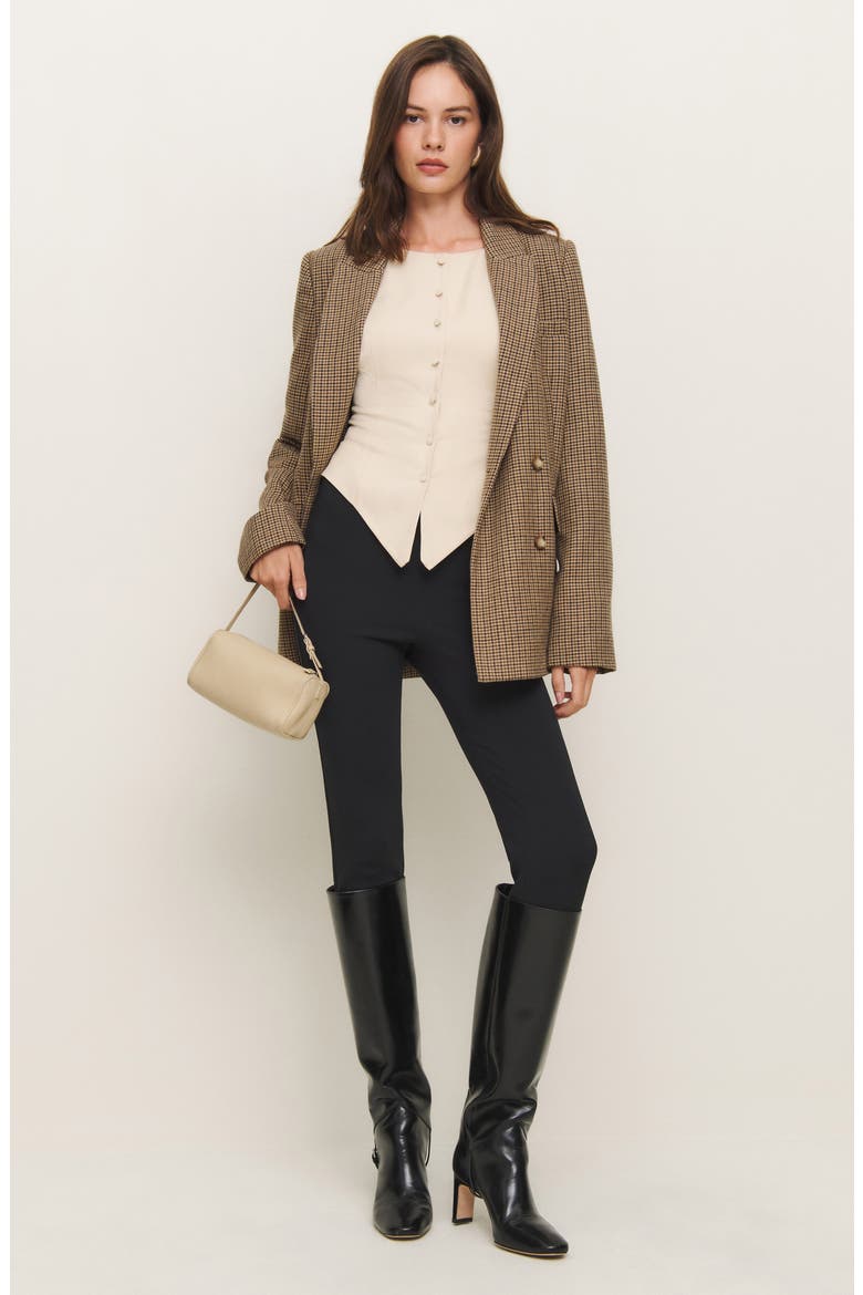 Martha Front Button Asymmetric Top, Alternate, color, SUGAR