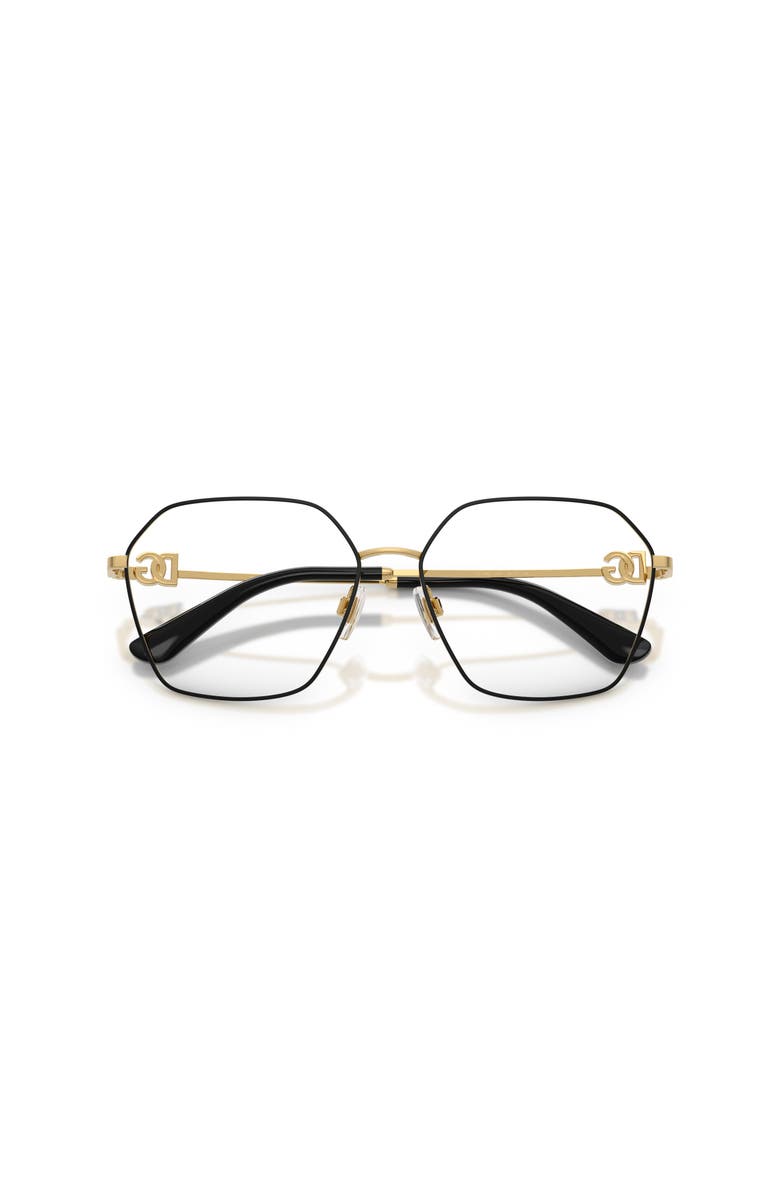 Dolce&Gabbana 58mm Phantos optical glasses, Alternate, color, Black
