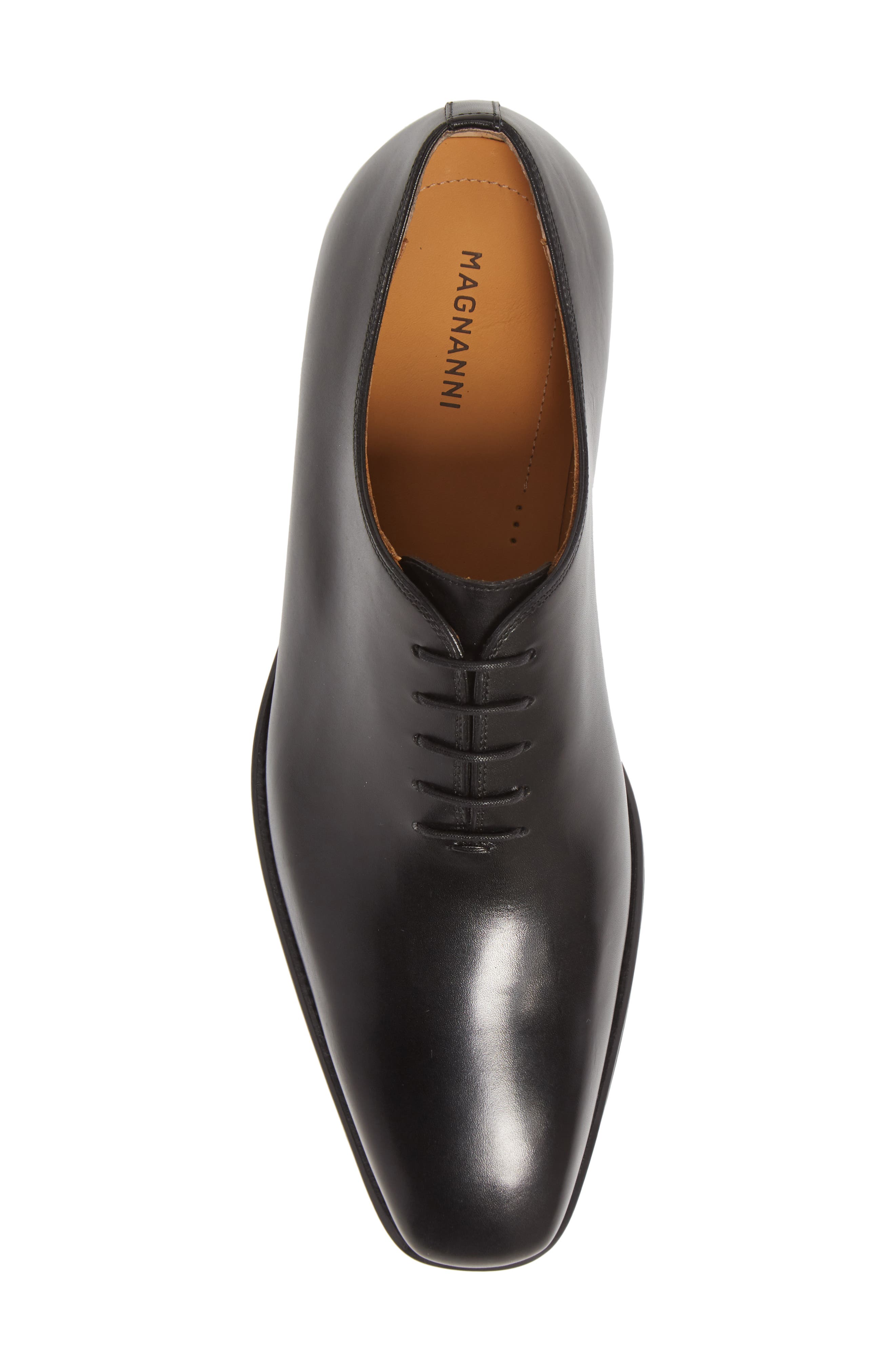 Magnanni for Saks Fifth Ave Black Wholecut Oxford Men\'s Shoes Size 9.5 M Magnanni Crucero Wholecut Oxford (Men) | Nordstrom main image 4