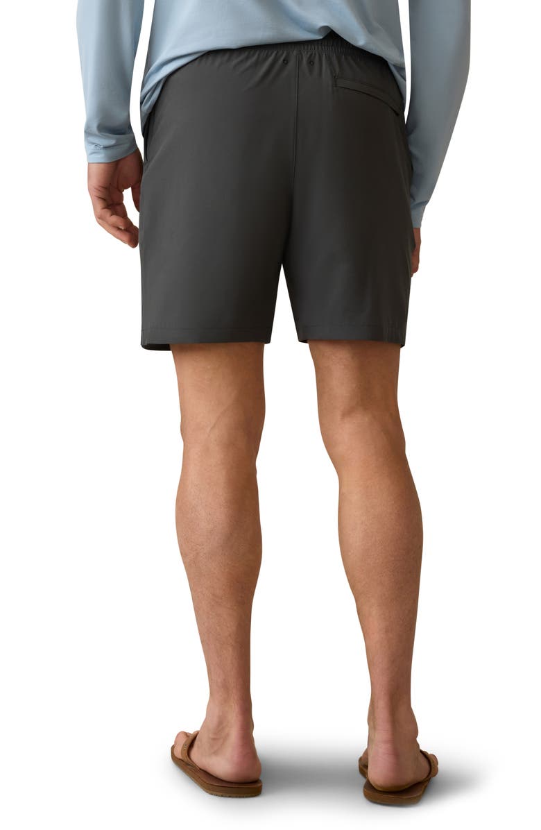 Faherty Shorelite Swim Trunks, Alternate, color, Mountain Black