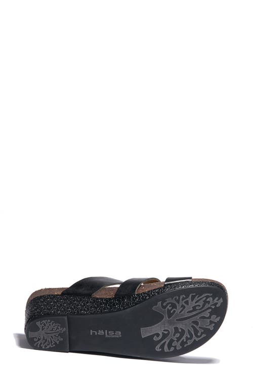 Shop Halsa Footwear Hälsa Footwear Genoa Wedge Sandal In Black