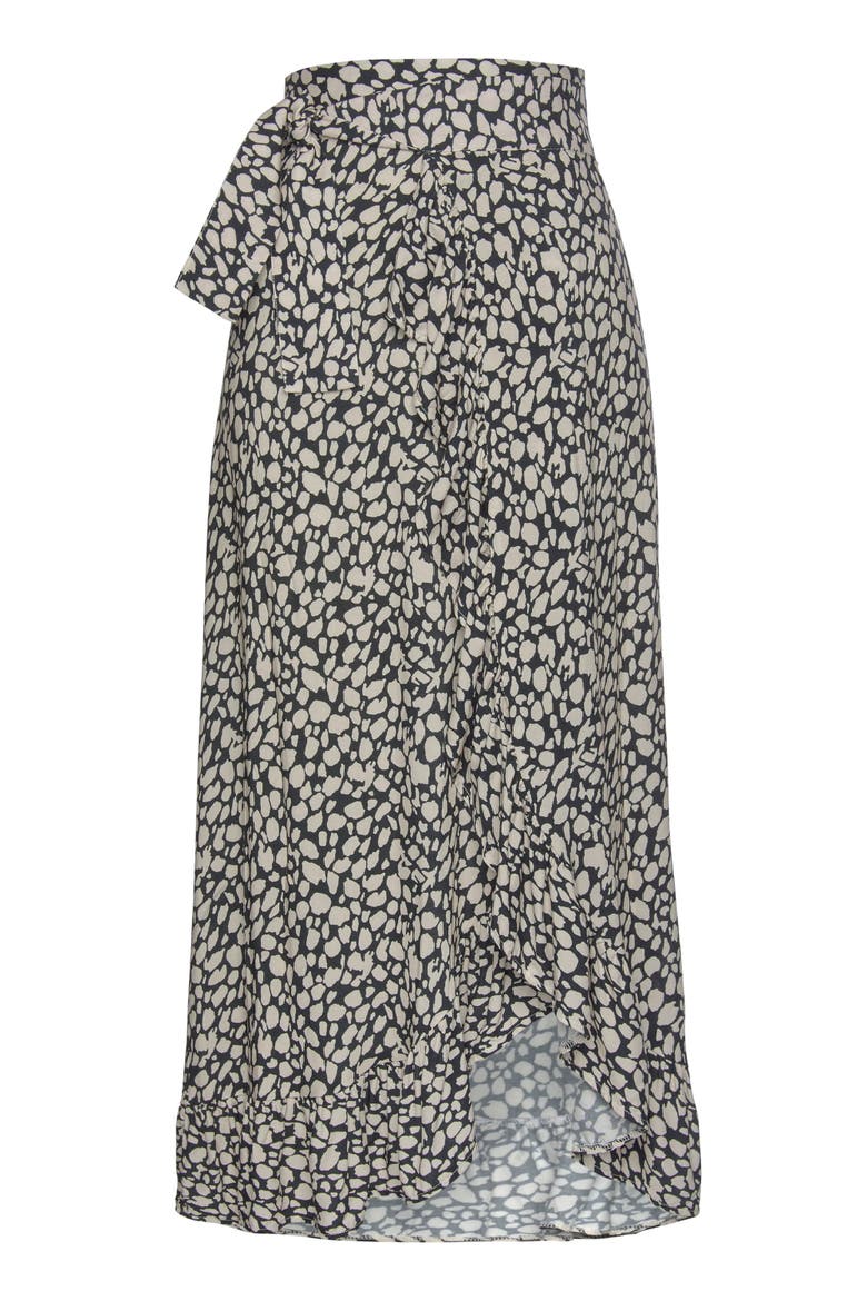 Convertible Wrap Maxi Skirt, Alternate, color, Black & Beige