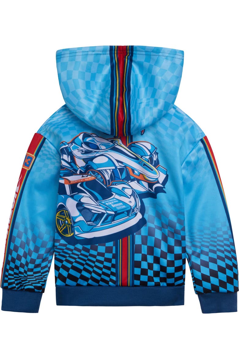 Racing Fleece Hoodie and Pants Set, Alternate, color, Navy Checkerboard