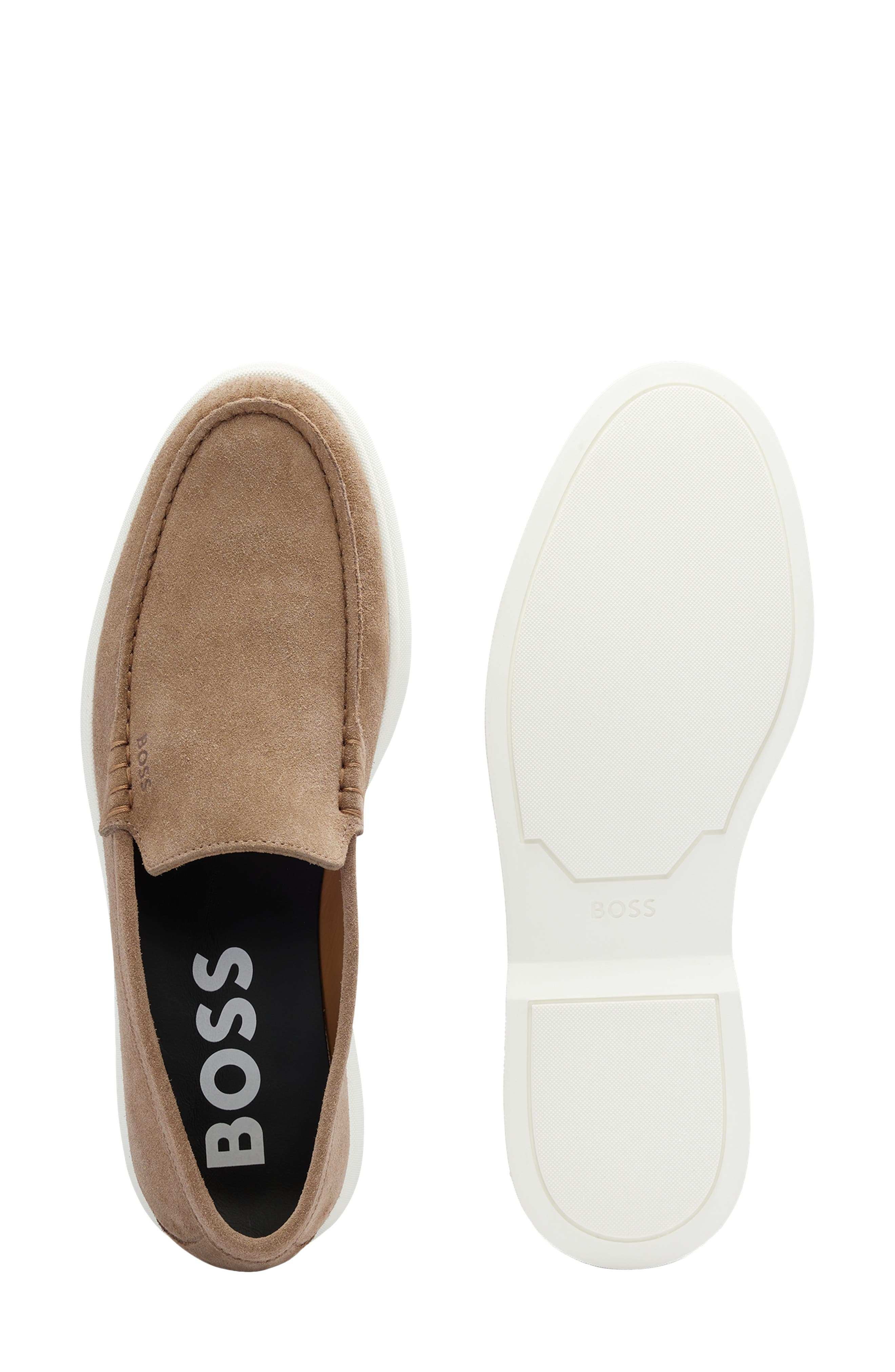 BOSS Sienne Loafer, Alternate, color, Med Bge