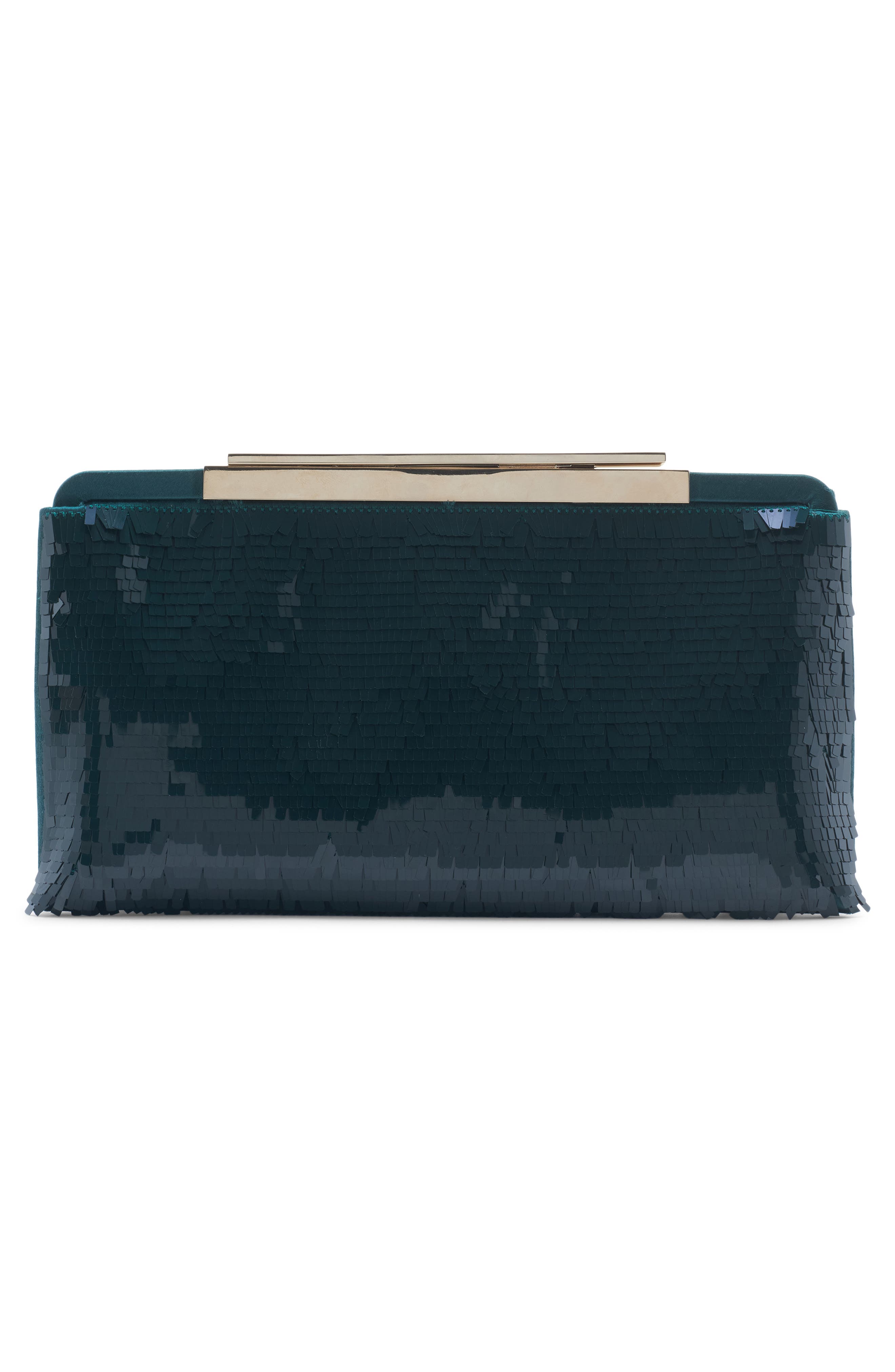 TOM FORD Patrick Paillette Clutch, Alternate, color, Forest