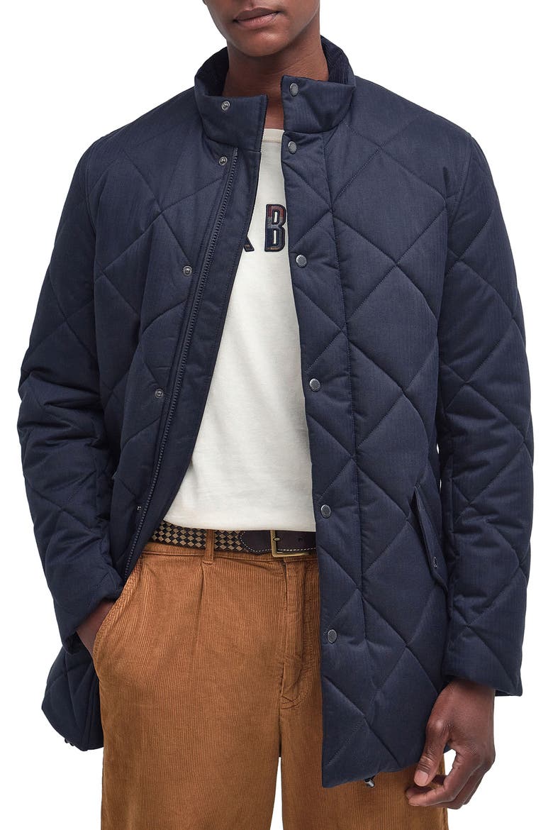 Stanford Chelsea Quilted Jacket, Main, color, DARK NAVY