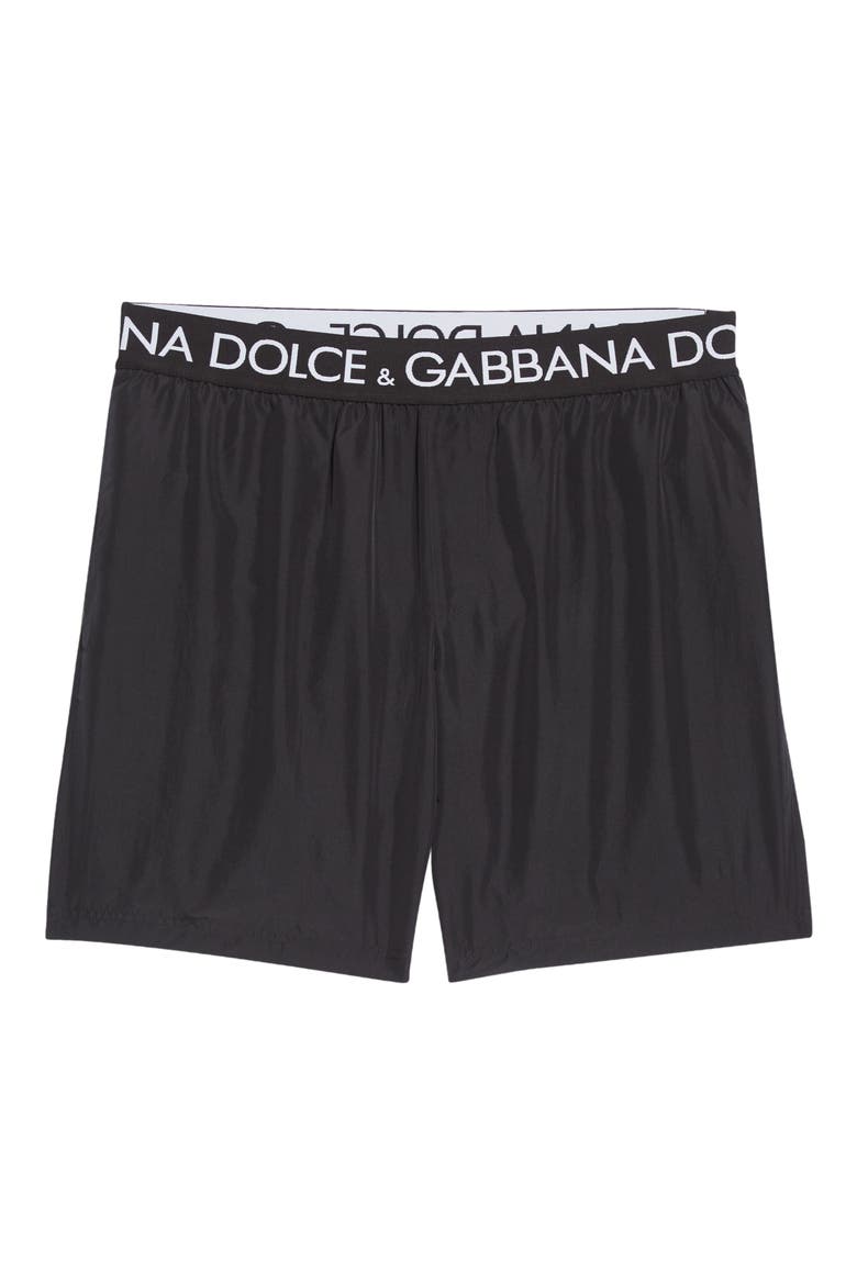 Logo Swim Trunks, Alternate, color, NERO