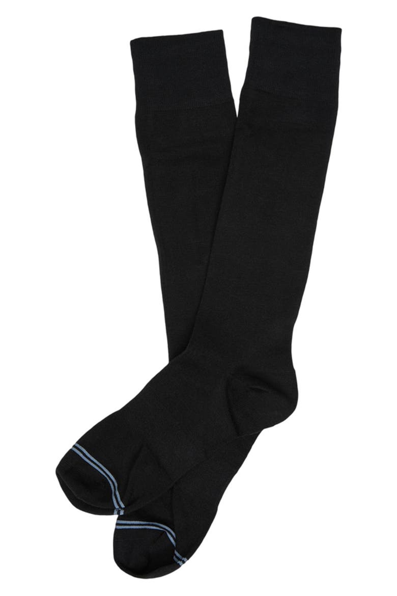 Nyx Black Mid-Calf Premium Novelty Dress Socks, Alternate, color, BLACK