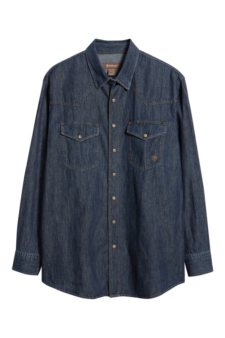 Cotton Denim Shirt, Alternate, color, BROADWAY
