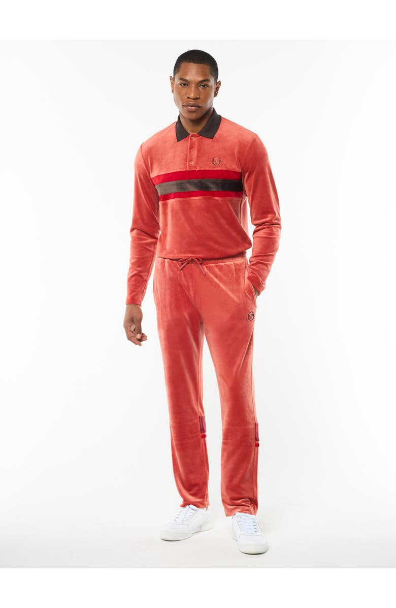 Sergio Tacchini Damarindo Velour Track Pant, Alternate, color, Hot Sauce