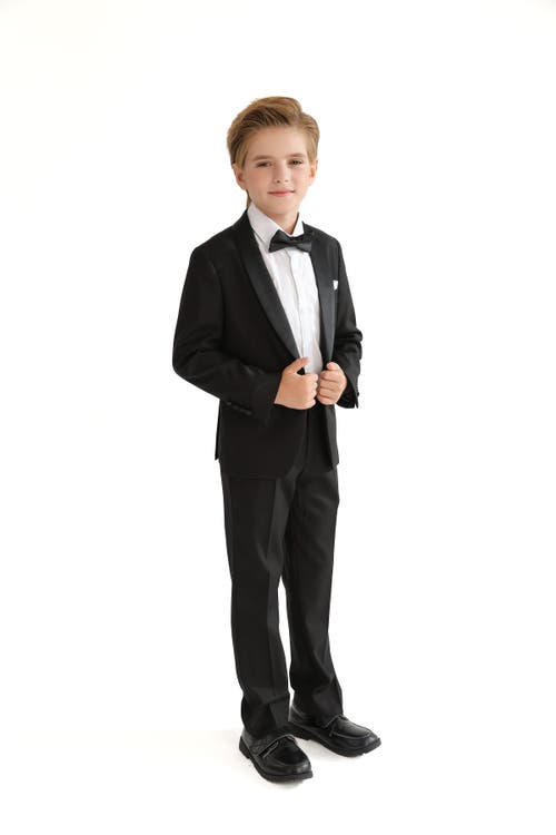 Moustache Shawl Lapel Suit In Black