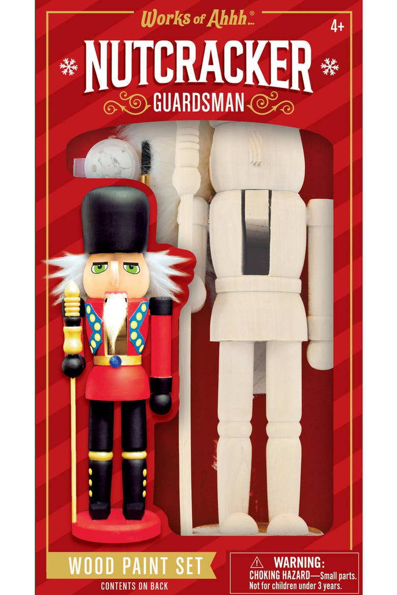 Nutcracker Guard Wood Craft Kit, Main, color, Multicolor