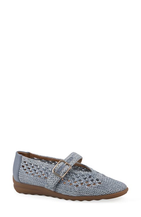 Cordette Woven Mary Jane Flat (Women)