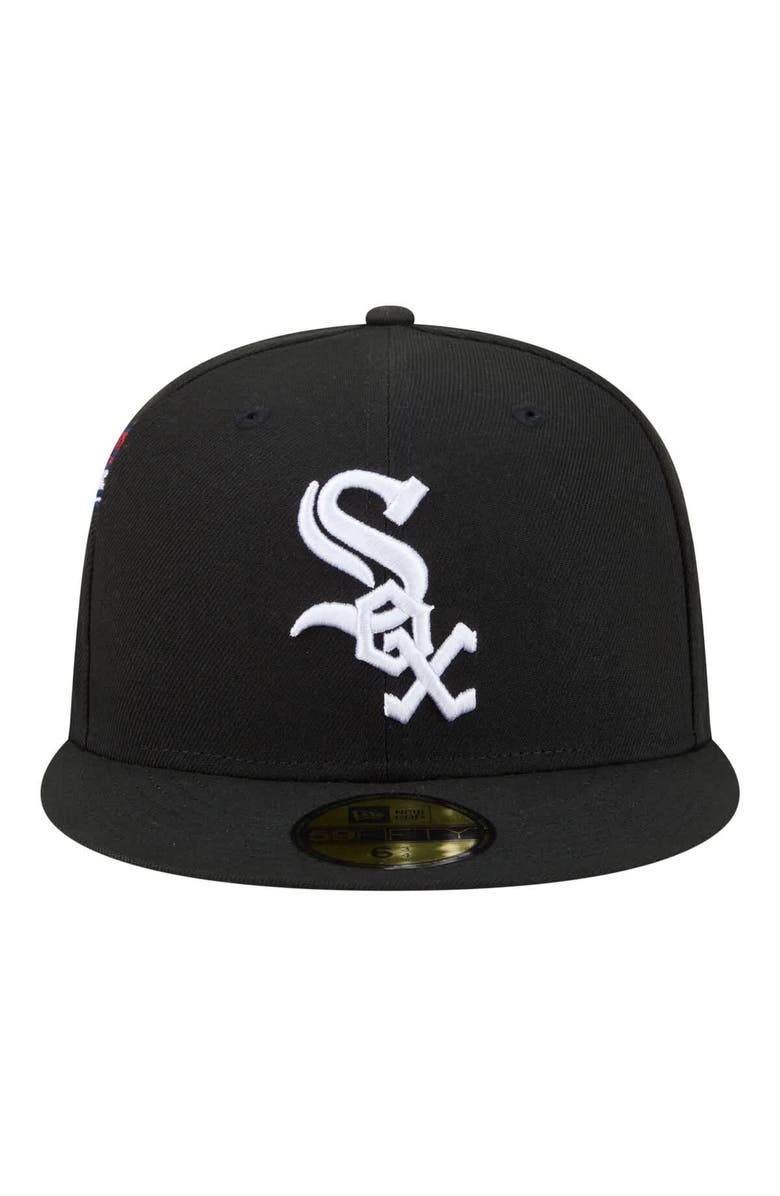 New Era Men's New Era  Black Chicago White Sox Hidden Hit 59FIFTY Fitted Hat, Alternate, color, Black