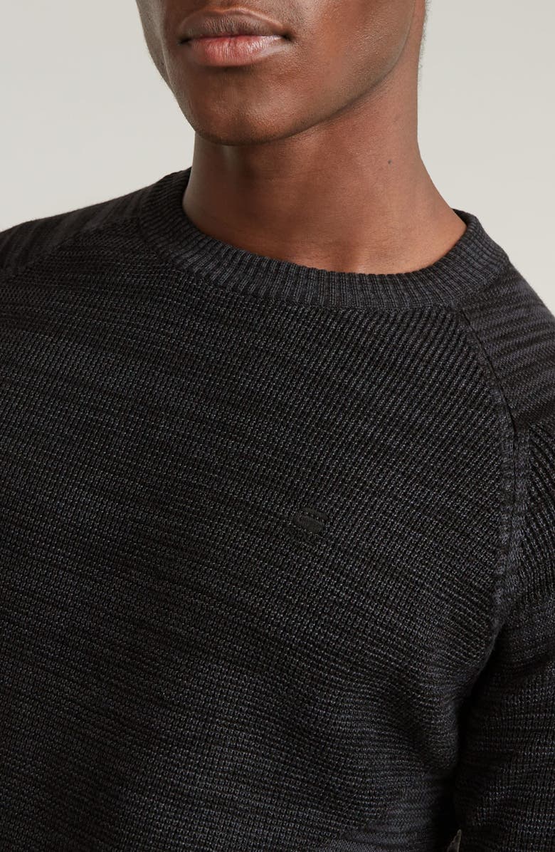 G-STAR 3D Biker Organic Cotton Crewneck Sweater, Alternate, color, 